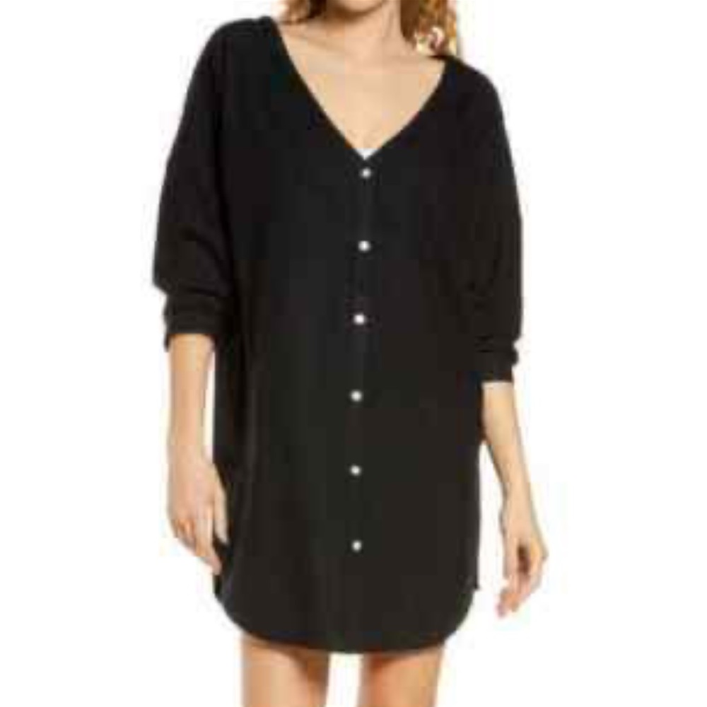 NWT Nordstrom Chelsea 28 oversized linen blend cover up